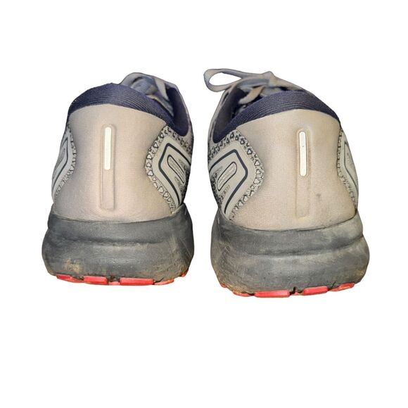 Brooks Ghost 14 Sneakers Men\'s 12.5 D Gray Blue Red Mesh Running Shoes